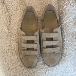 Freda Salvador Libby D’Orsay Sneakers, Stucco Suede, 7